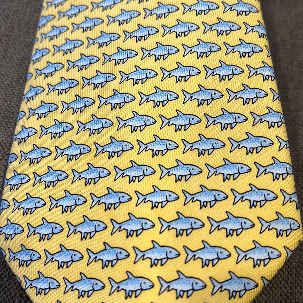 Vineyard Vines Boys Tie - Fish